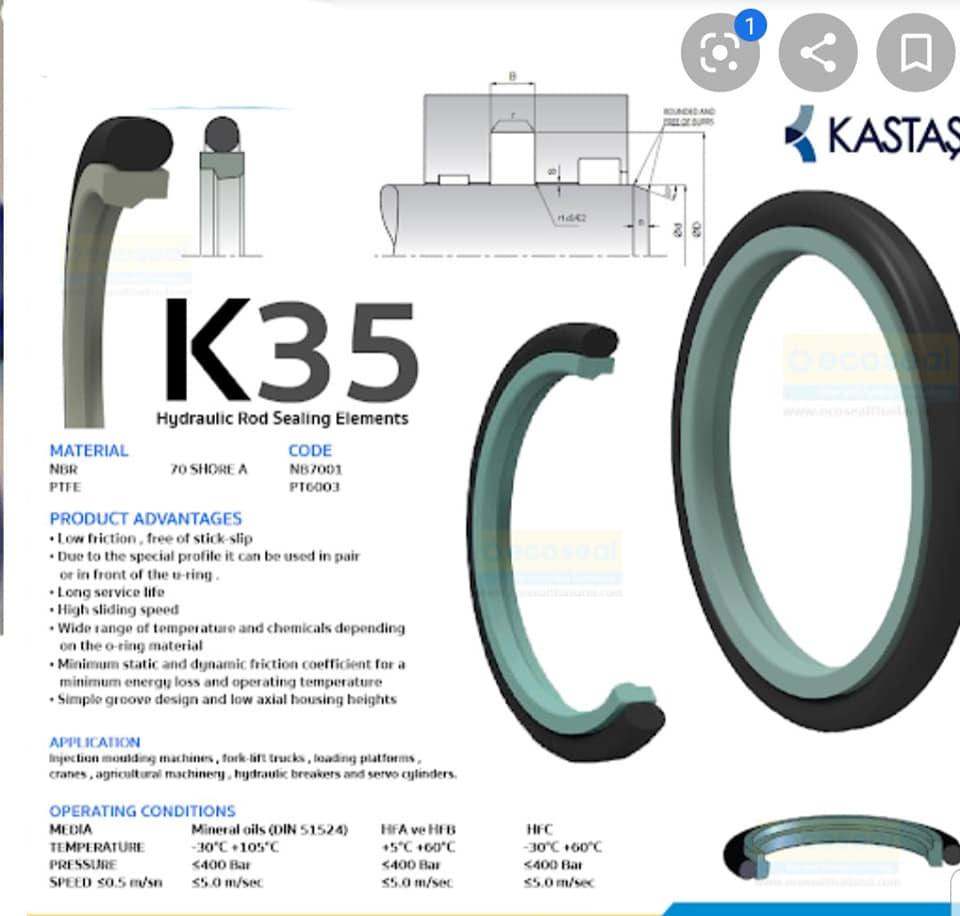 Rod seal K35