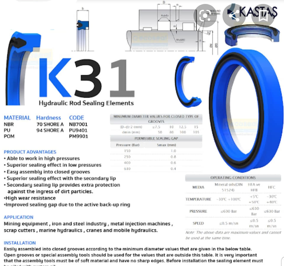 Phớt Rod seal K31